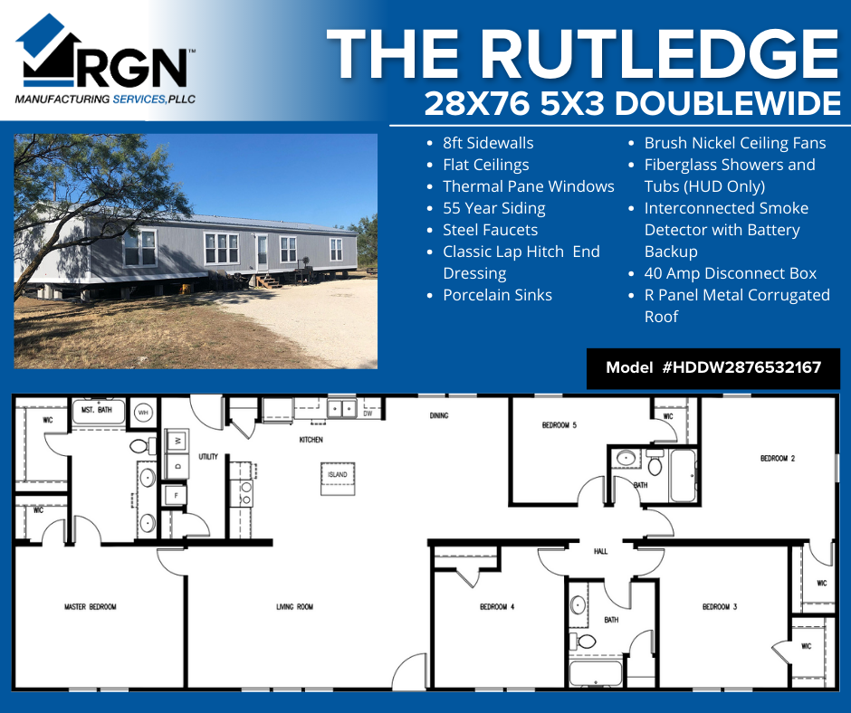 The Rutledge mobile home main image.
